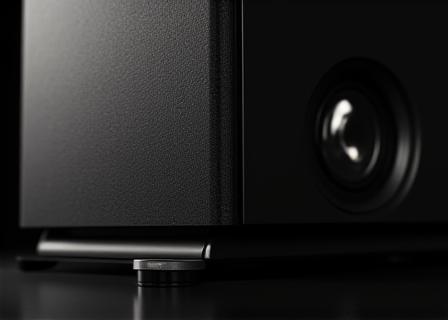 Stealth high-end AV equipment detail