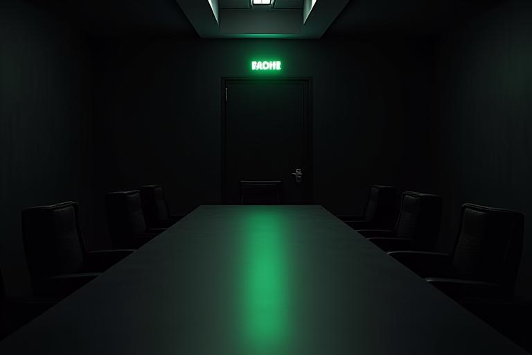 Blackout capable soundproof meeting room
